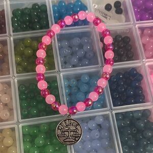 Pink libra ♎️ handcrafted bracelet by me